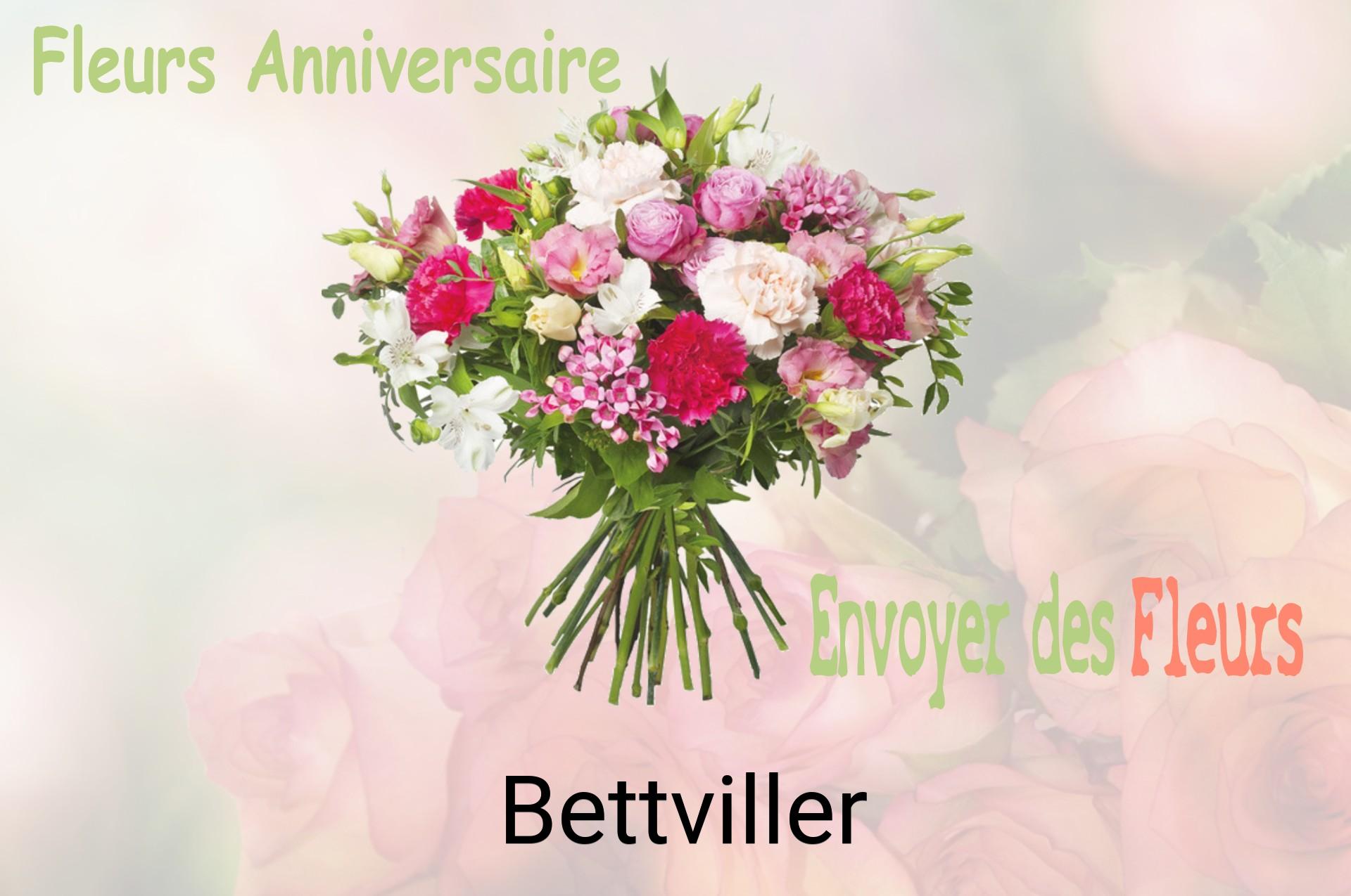 Bouquet de fleurs d’anniversaire livré à Bettviller